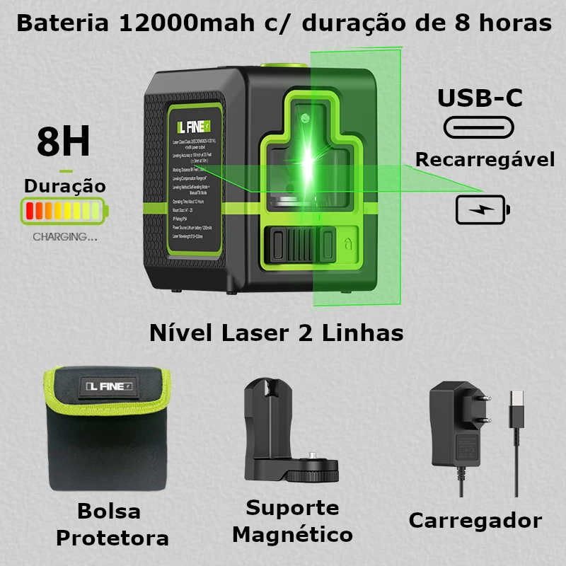 Nível de Laser Verde