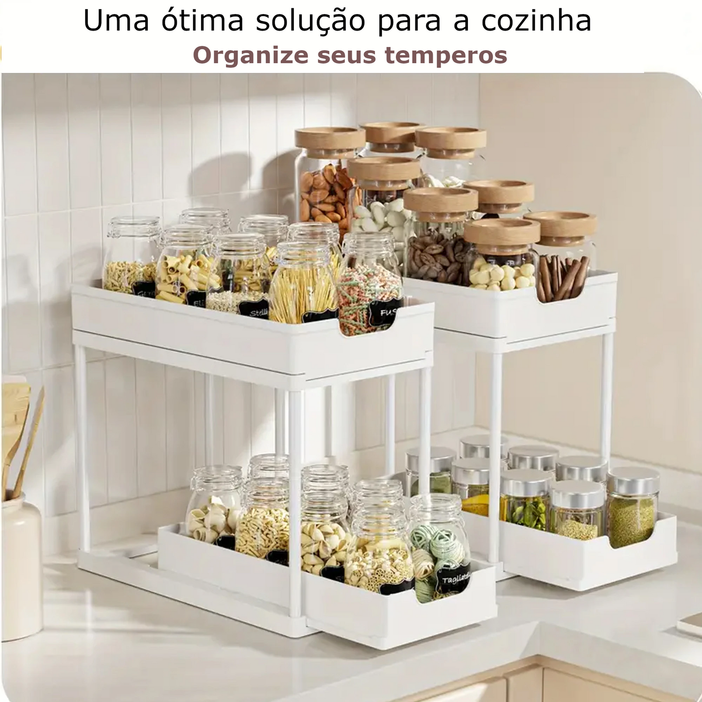 Prateleira de armazenamento multifuncional