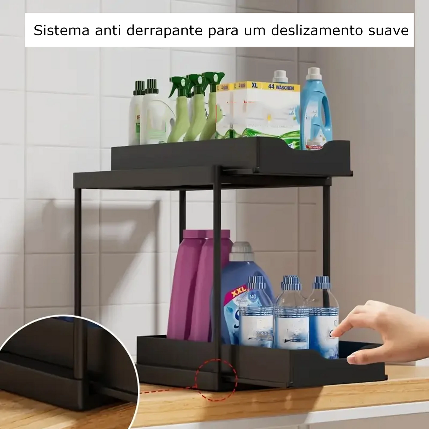 Prateleira de armazenamento multifuncional