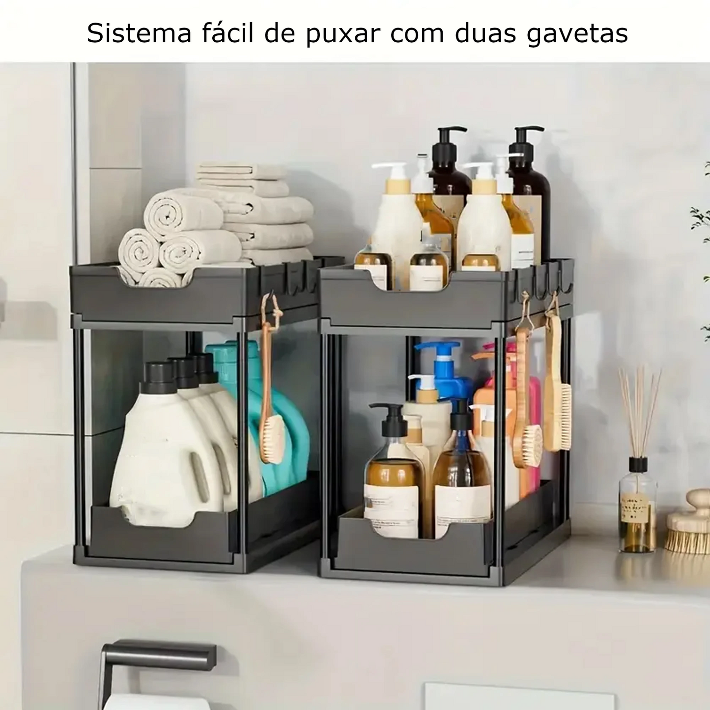 Prateleira de armazenamento multifuncional