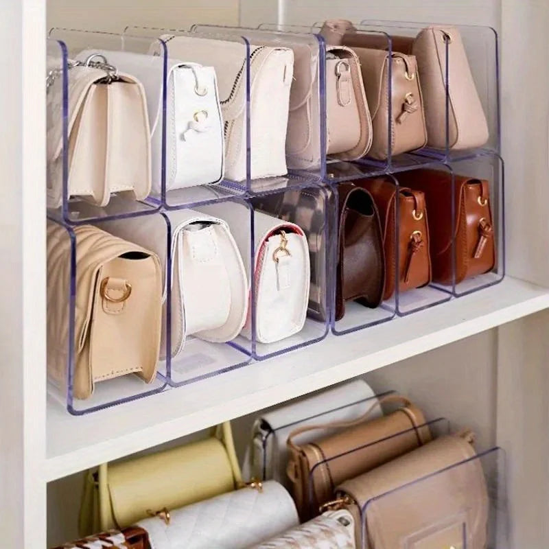 Organizador de bolsas em acrílico