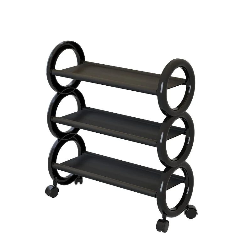 Sapateira de metal com rodizio