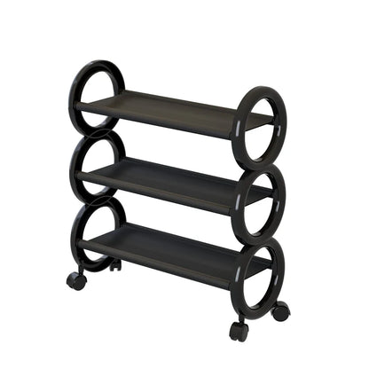 Sapateira de metal com rodizio