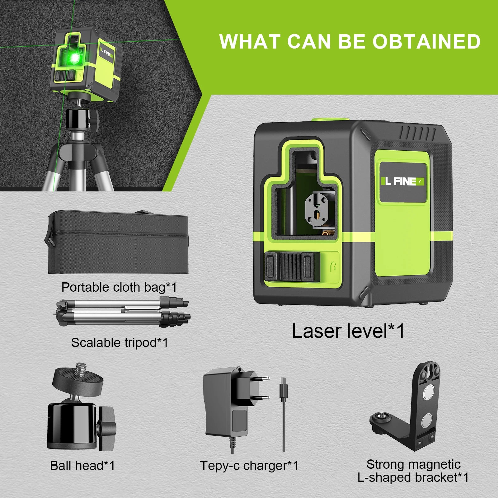 Nível de Laser Verde