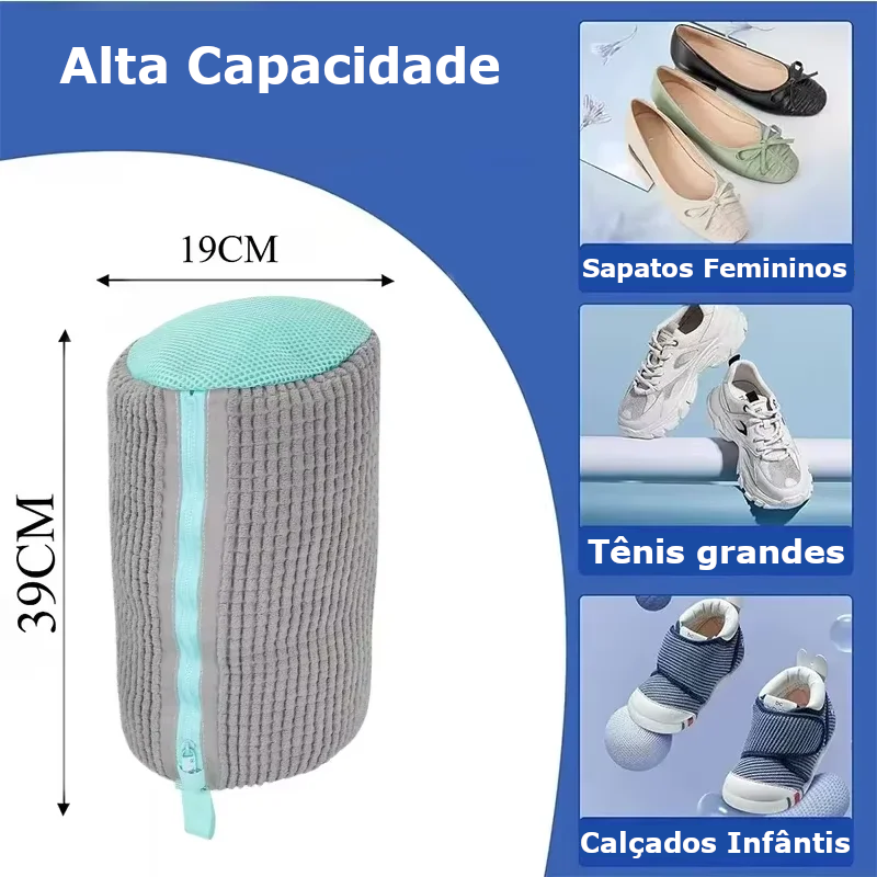 Bolsa para lavar sapatos acolchoada